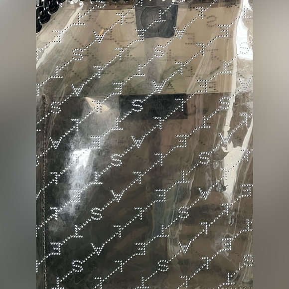 Stella Mccartney Falabella Mini Monogram Tote Bag in Black PVC-FREE SHIPPING - Picture 15 of 16